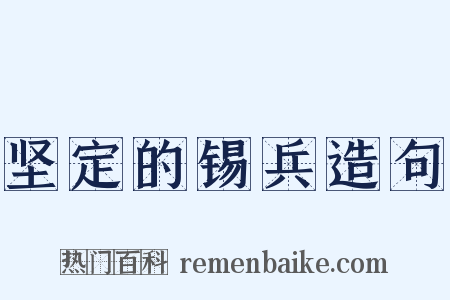坚定的锡兵造句是什么意思的图片